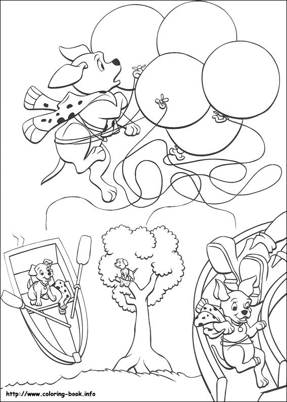 101 Dalmatians coloring picture